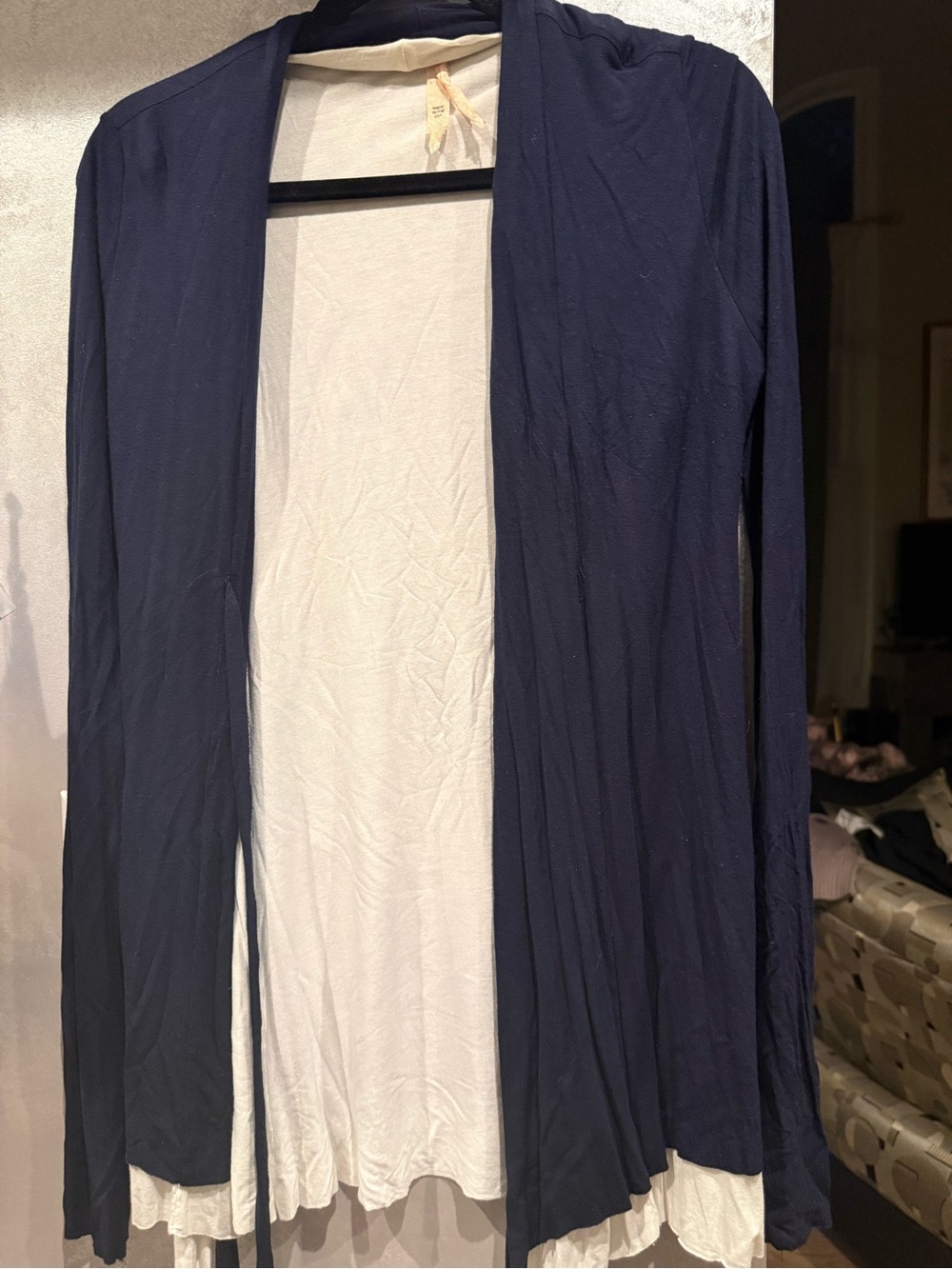 Source Unknown Navy Blue Long Sleeve Open Cardigan